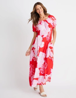 (image for) Dress - red funny hem